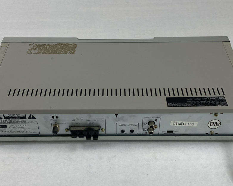 Sansui T-900 Quartz PLL Synthesizer Tuner Power Tested