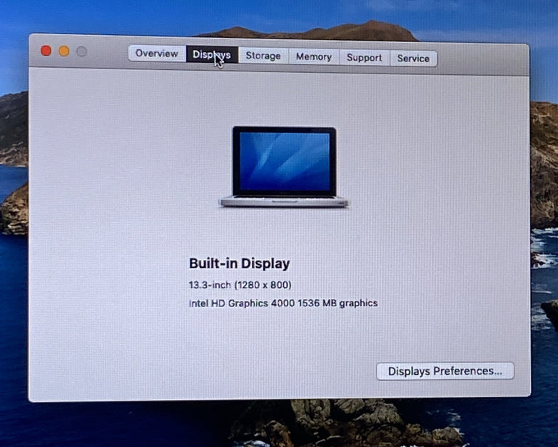 Apple MacBook Pro A1278 2012 13" 2.5GHz i5 4GB RAM 120GB SSD os10.15.8