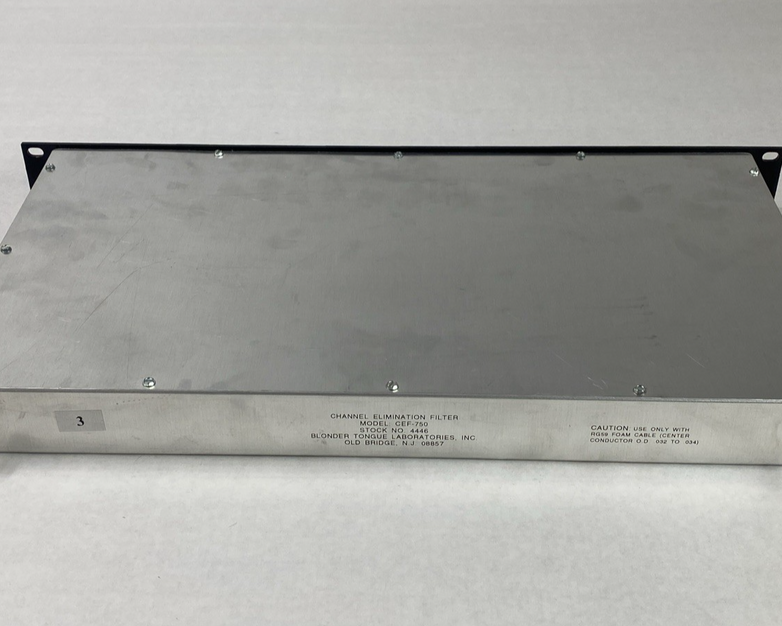 Blonder Tongue CEF-750 Channel Elimination Filter