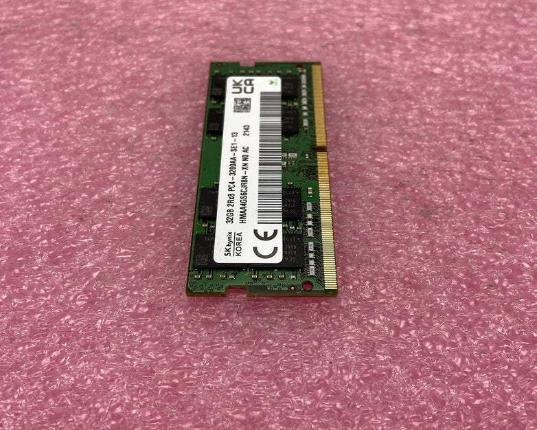 SK Hynix 32GB 2Rx8 PC4-3200AA-SE1-13 HMAAGS6CJR8N-XN NO AC