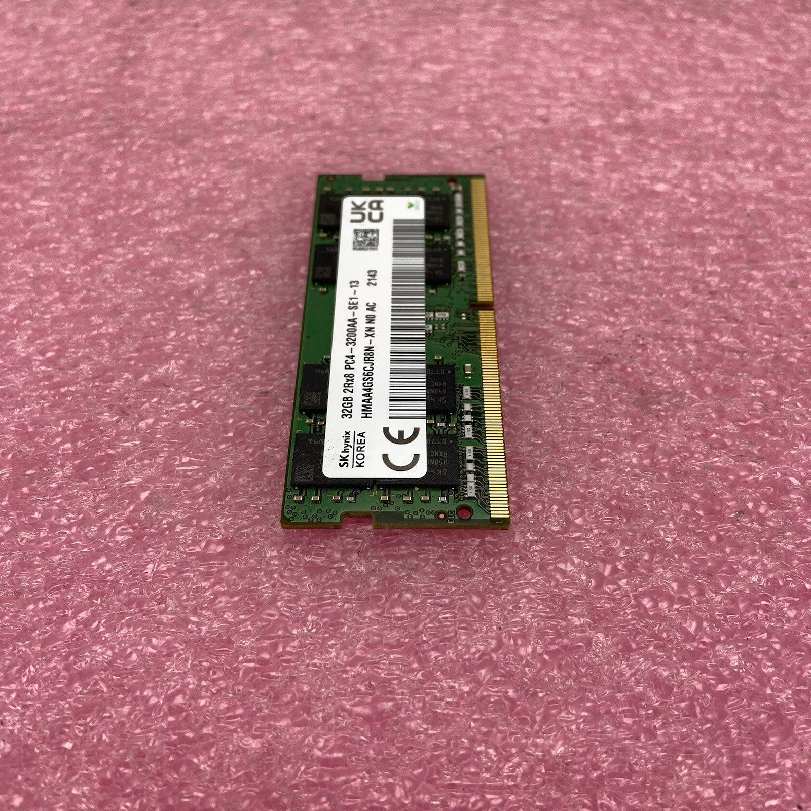 SK Hynix 32GB 2Rx8 PC4-3200AA-SE1-13 HMAAGS6CJR8N-XN NO AC4