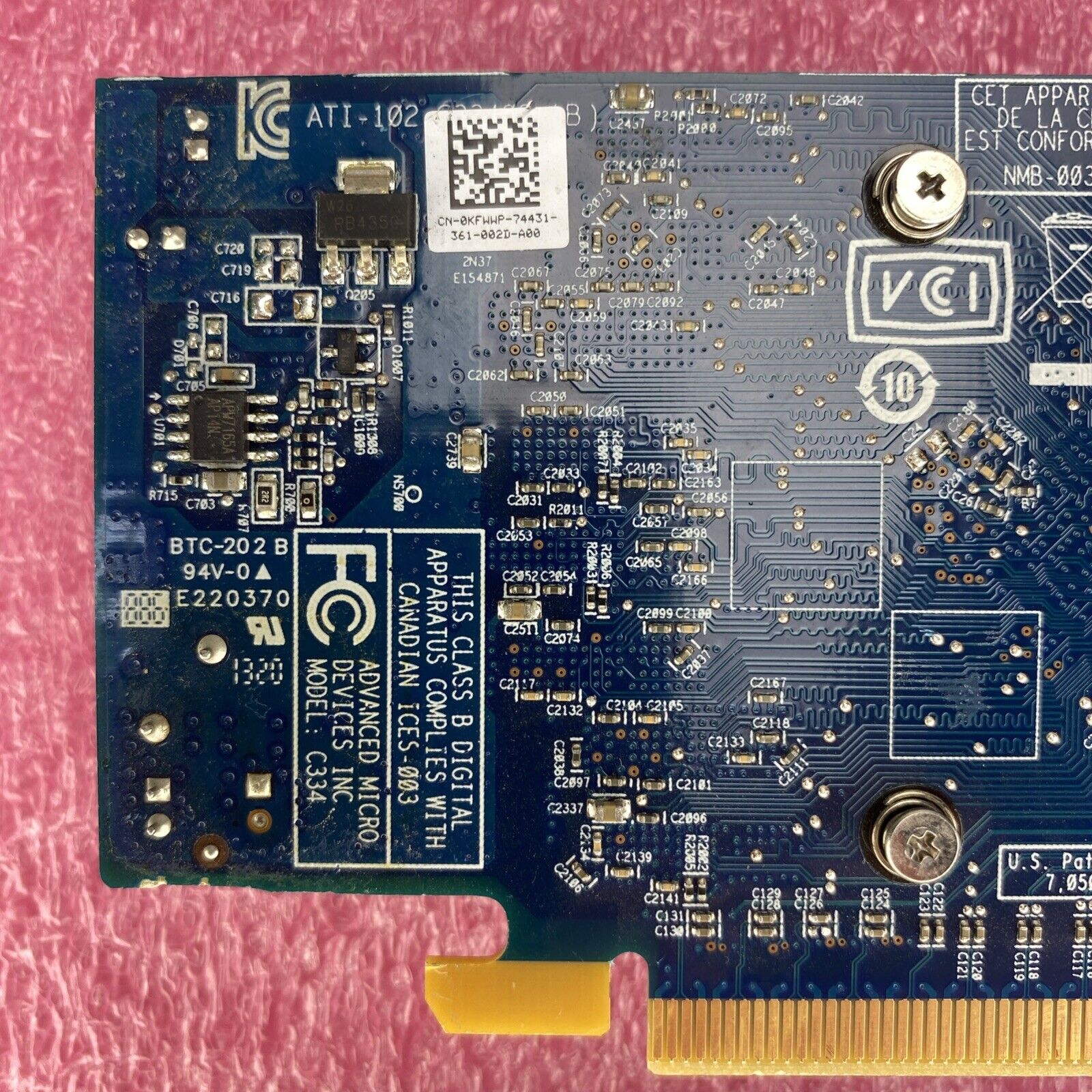 Dell AMD Radeon HD 7570 1GB GDDR5 PCIe x16 DVI DP 0KFWWP Lot Of 2