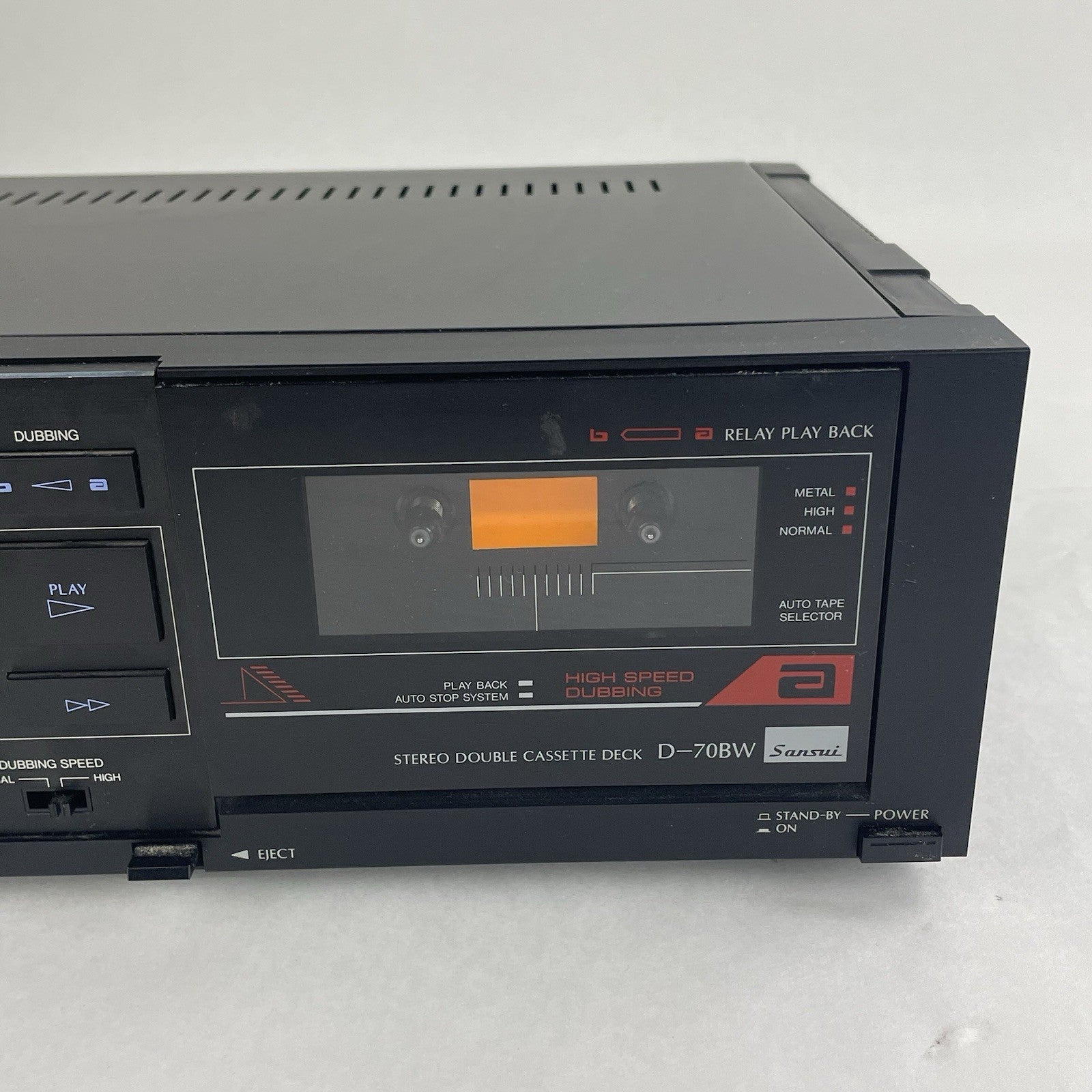Sansui D-70BW Stereo Cassette Deck with Dolby B/C Noise Reduction2