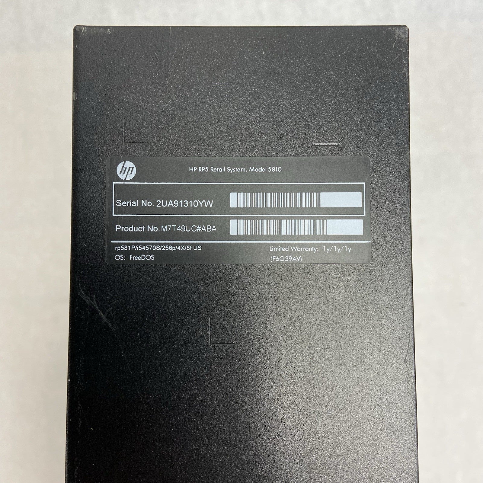 HP RP5 5810 DT Intel Core i5-4570s 2.9GHz 4GB RAM No HDD No OS3