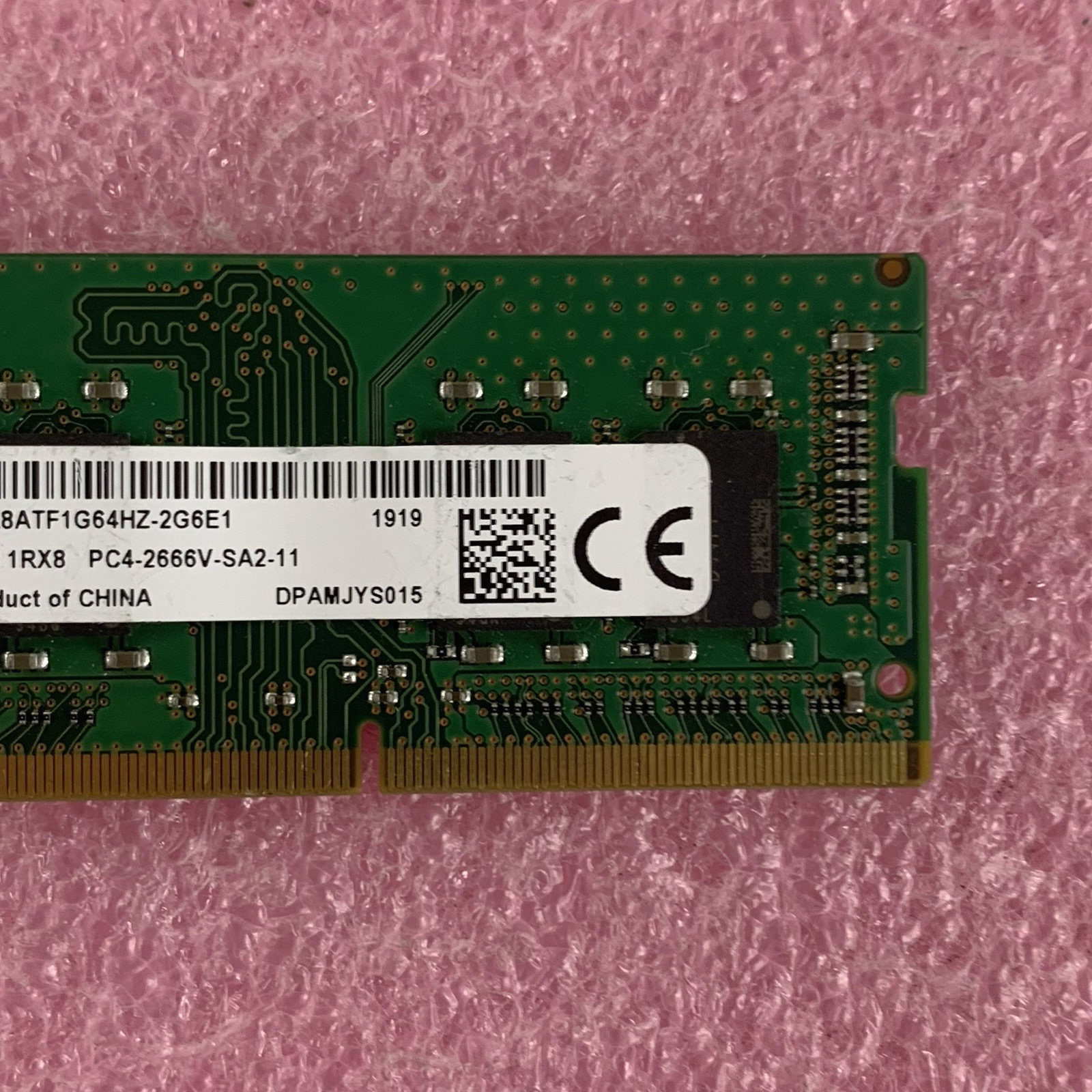 Micron MTA8ATF1G64HZ-2G6E1 8 GB 1Rx8 PC4-2666V-SA2-11 SODIMM Laptop Memory Ram3