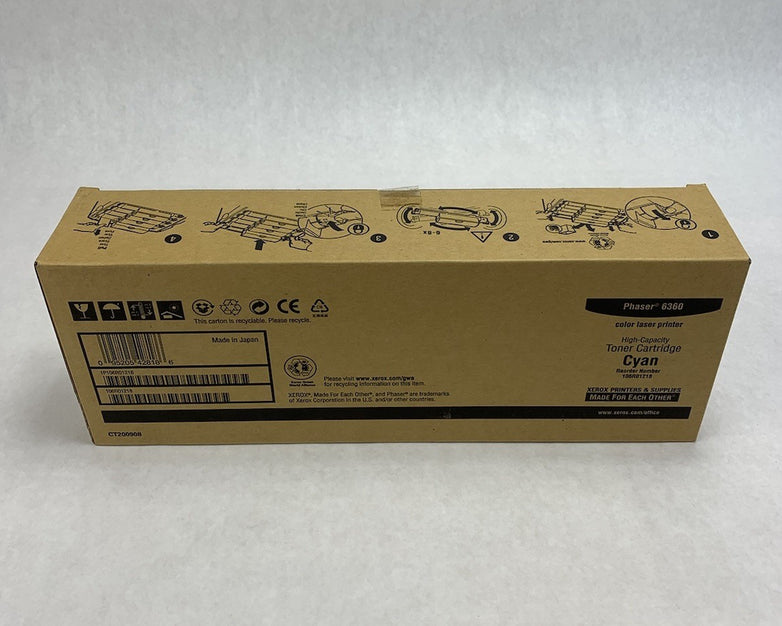 Xerox Phaser 6360 High-Capacity Cyan Toner Cartridge (Lot of 3)