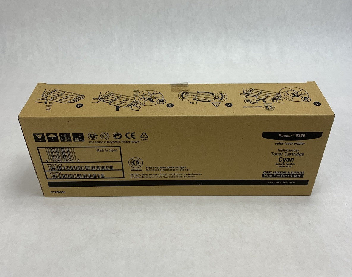 Xerox Phaser 6360 High-Capacity Cyan Toner Cartridge (Lot of 3)