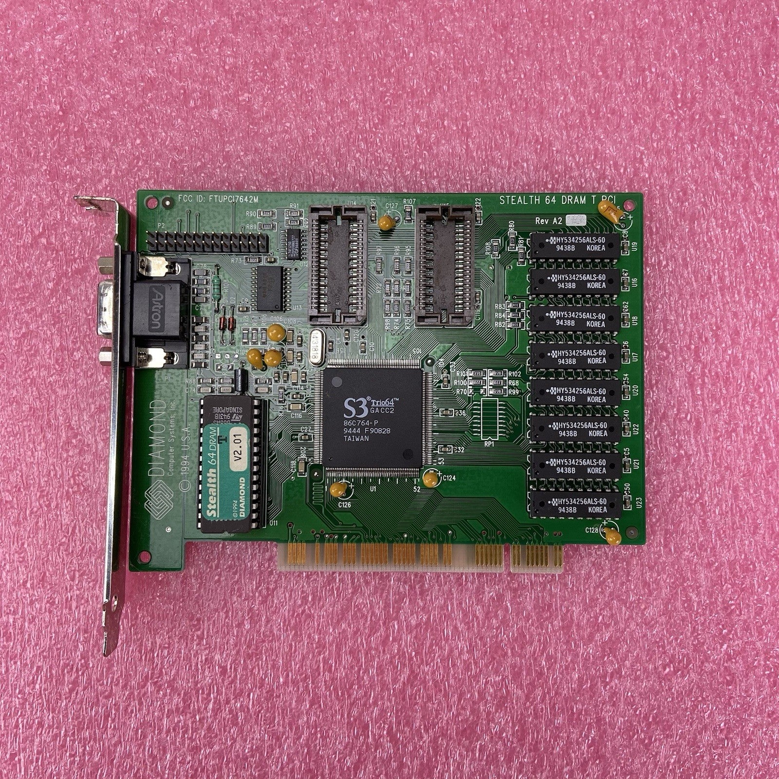 Diamond Stealth 64 DRAM T PCI Graphics Card S3 Trio64 V2.01 VGA3