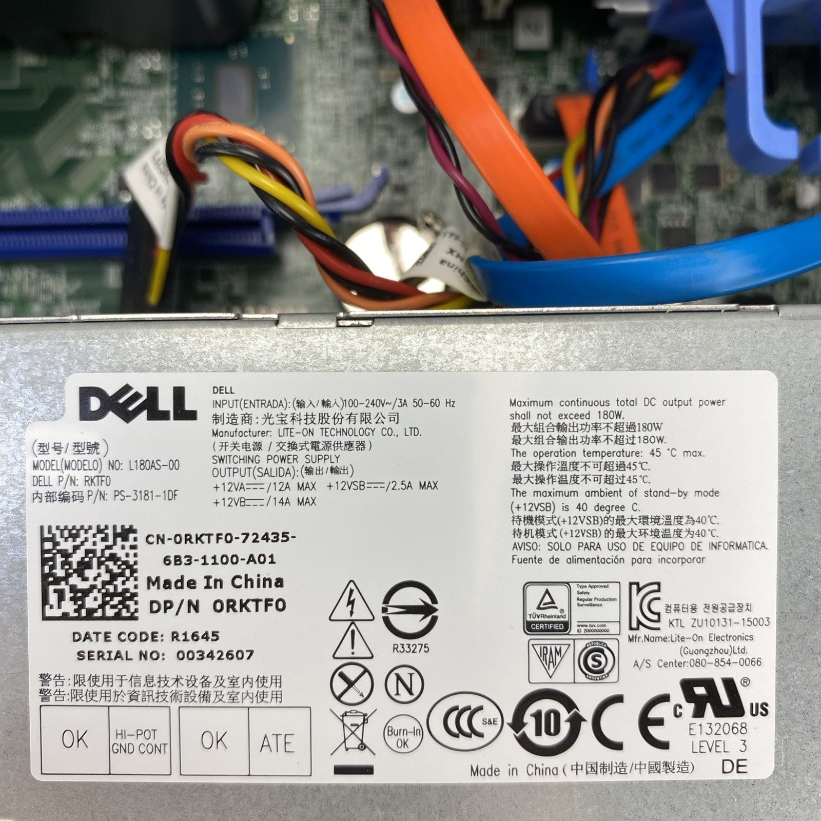 Dell OptiPlex 3040 SFF Intel Core i5-6500 3.20GHz 8GB RAM DVDRW No HDD No OS