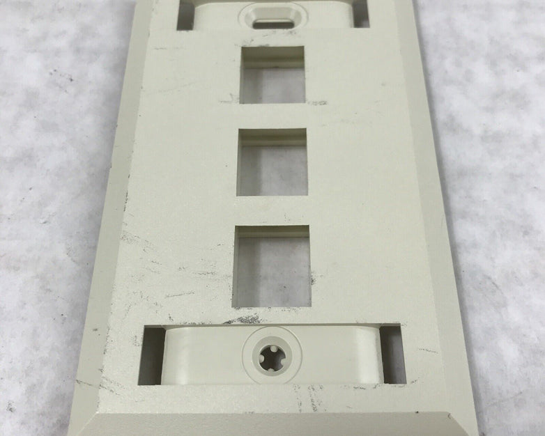 Hubbell Premise Wiring FPL12 2 Space Jack Plate Off White