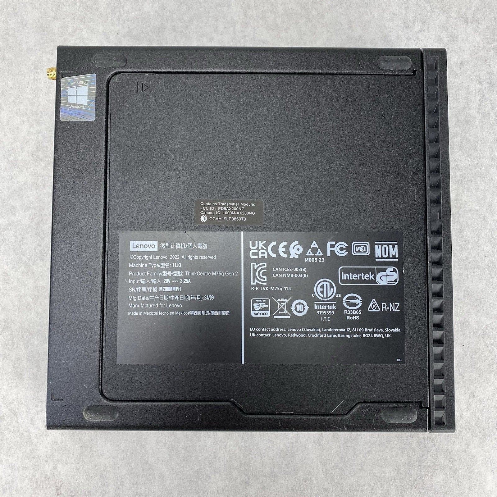 Lenovo ThinkCentre M70q Micro Intel Core i5-10500T 2.3GHz 8GB RAM No HDD/OS/AC