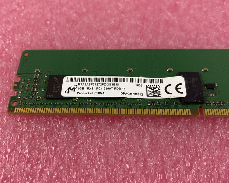 Micron 4GB DDR4 PC4-2400T Desktop Memory Ram MTA9ASF51272PZ-2G3B1II - Lot of 2