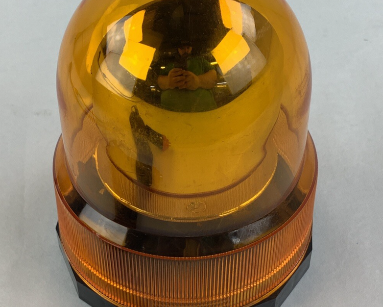 Grip 37280 Amber Economy Revolving Light Coiled Cord Plug Tested