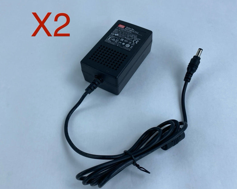 Mean Well GST18A12 AC/DC Switching Adapter No Power Cord Lot of 2