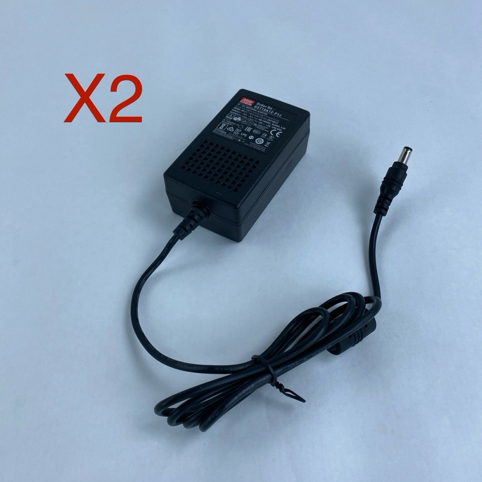 Mean Well GST18A12 AC/DC Switching Adapter No Power Cord Lot of 20