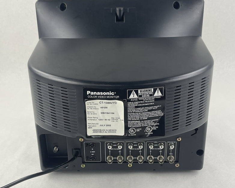 Panasonic CT-1389VY 13" Color CRT Video Monitor Panasonic Pro Line