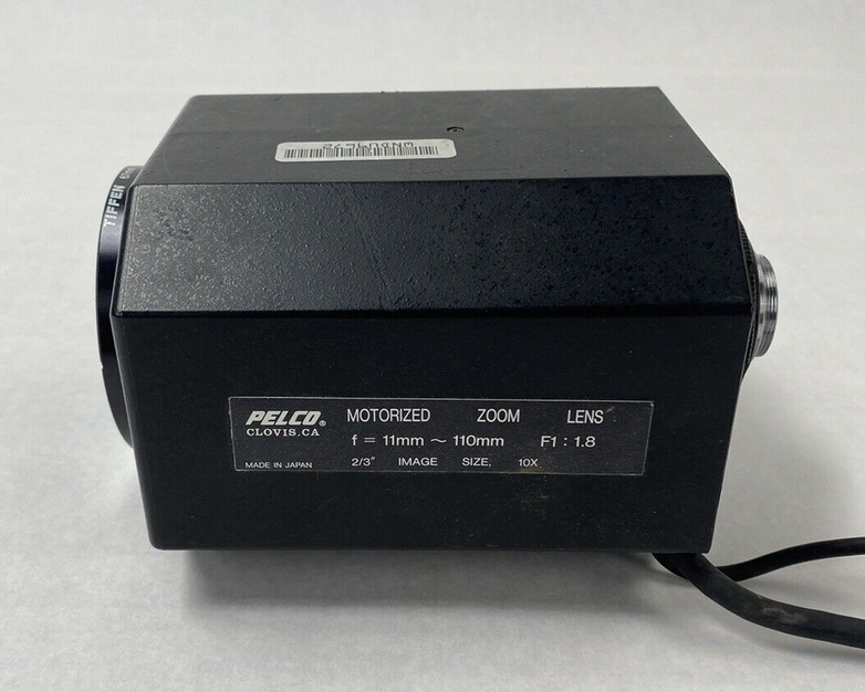 Pelco TV10AC-1 Motorized Zoom Lens f = 11mm - 110mm f 1 - 1.8 Untested