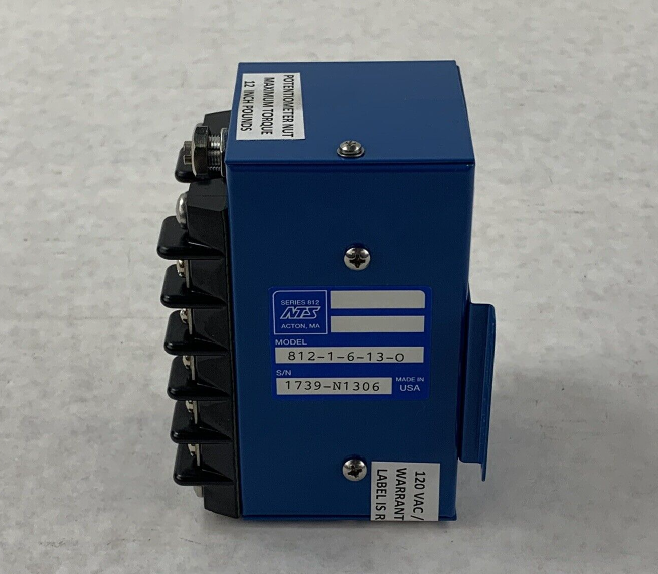 NTS 812-1-6-13-O Timing Delay Relay Series 812 - For Parts or Repair