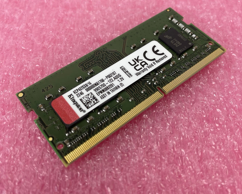 Kingston KCP432SS8/16 16GB DDR4 3200MHz PC4-25600 SODIMM Laptop RAM Memory