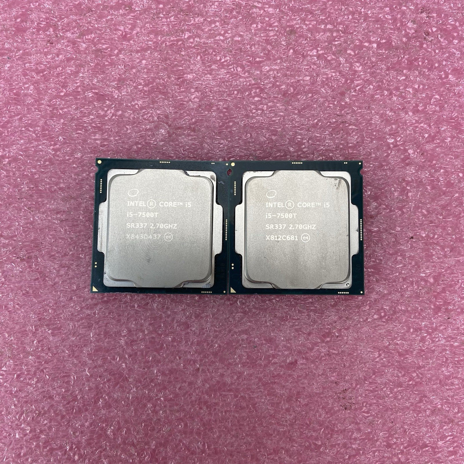 Lot of 2 Intel Core i5-7500T SR337 2.7GHz Desktop CPU5
