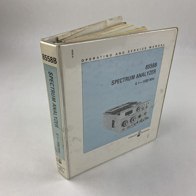 Hewlett Packard 8558B Spectrum Analyzer Operating and Service Manual 08558-90061