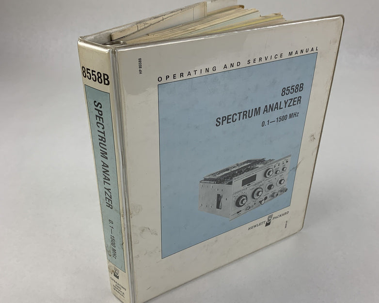 Hewlett Packard 8558B Spectrum Analyzer Operating and Service Manual 08558-90061