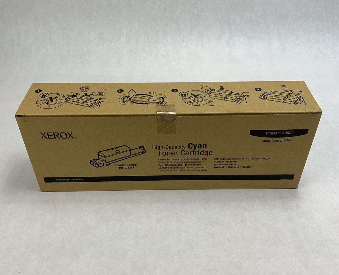 Xerox Phaser 6360 High-Capacity Cyan Toner Cartridge (Lot of 3)