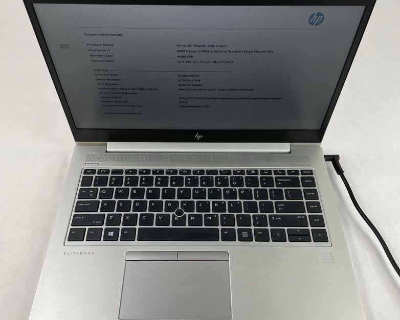 HP mt44 14" Ryzen 3 Pro 2300U 2.00 GHz 4 GB RAM No SSD/OS/AC