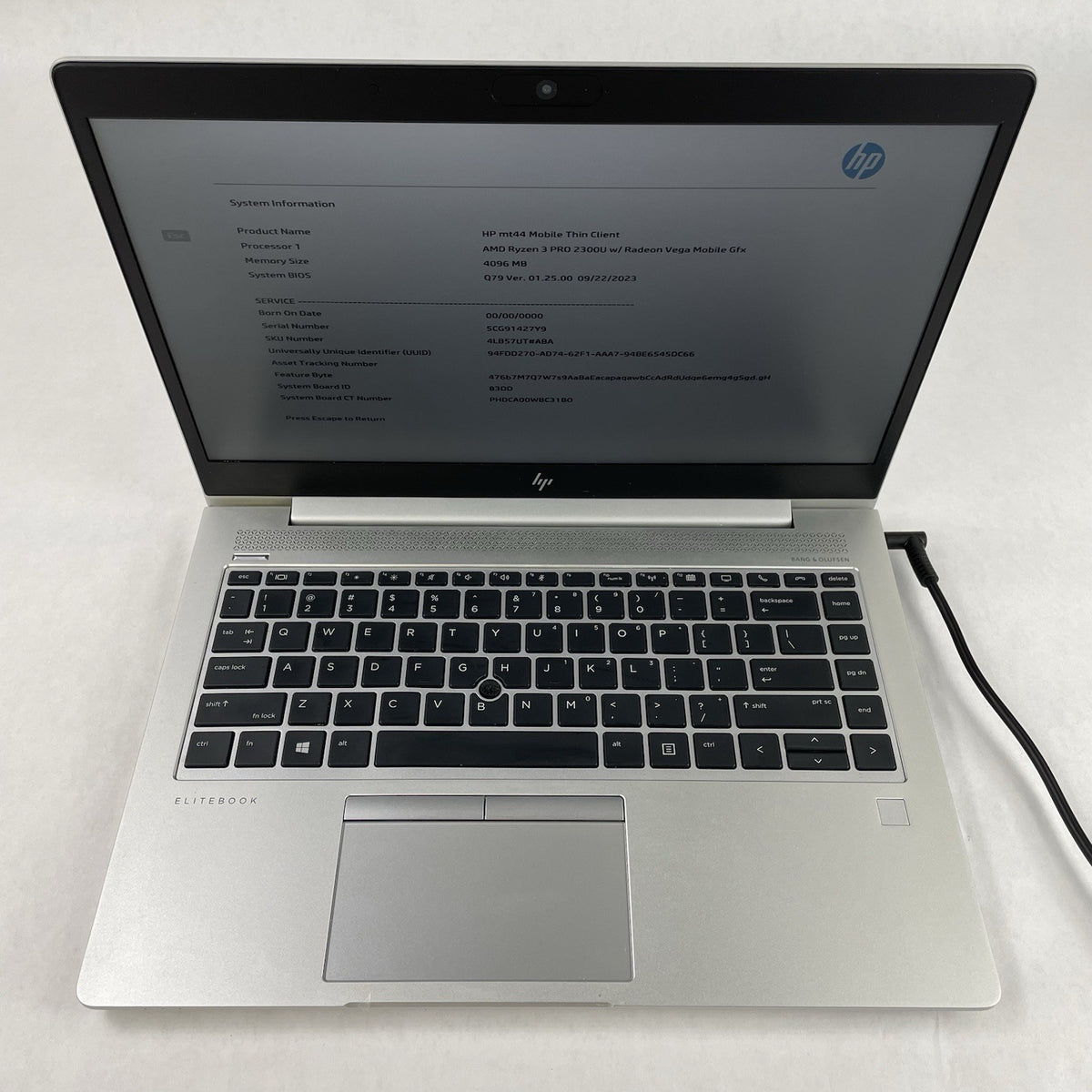 HP mt44 14" Ryzen 3 Pro 2300U 2.00 GHz 4 GB RAM No SSD/OS/AC2