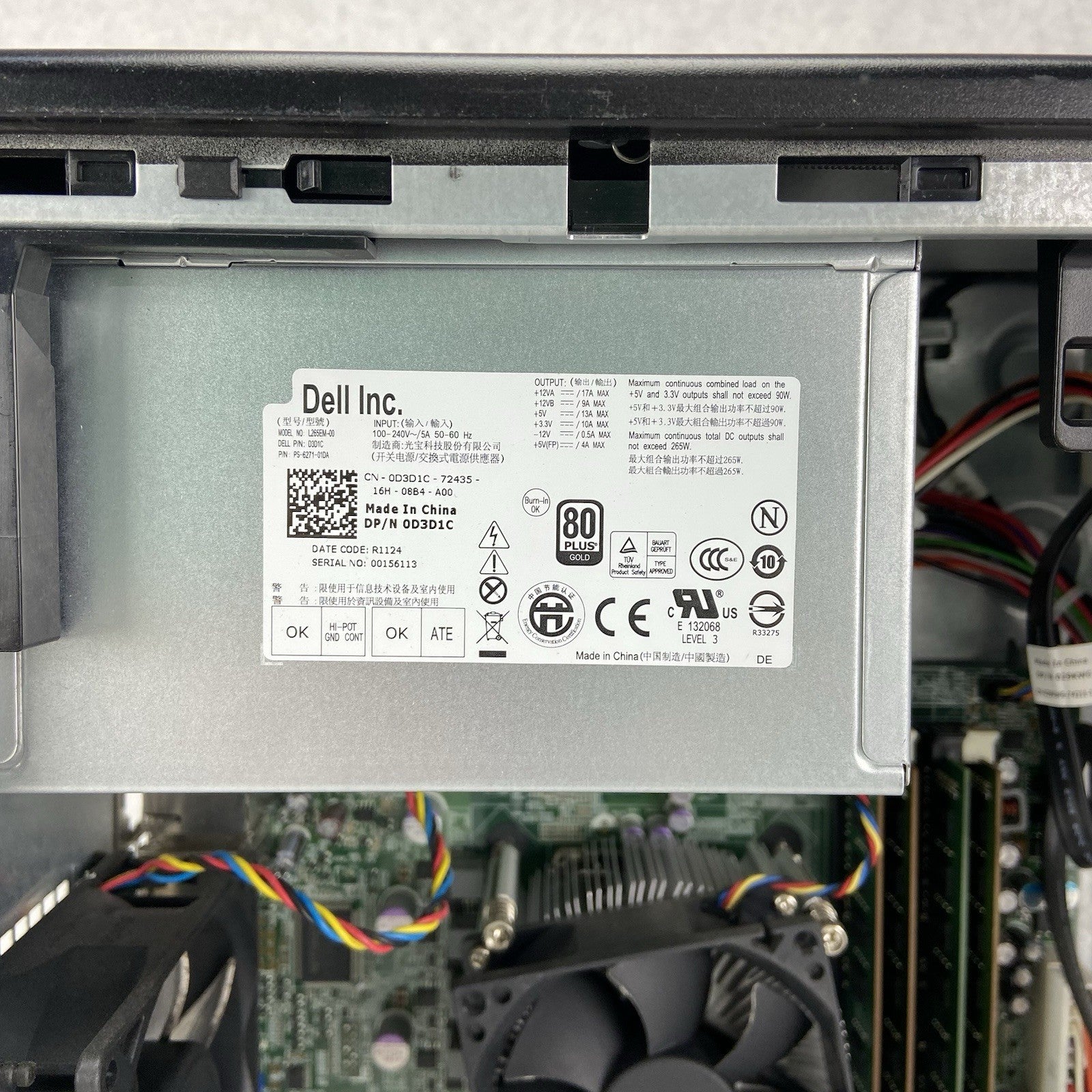 Dell Optiplx 790 MT Intel Core i5-2400 3.1GHz 16GB RAM No HDD No OS9