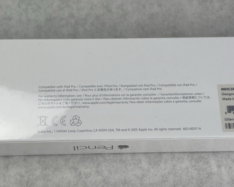 Apple Pencil 1st Generation White Stylus MK0C2AM/A Model A1603
