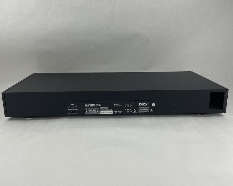 ZVOX 580 Sound Bar Sound Base Cabinet Box Subwoofer Sound System TV Platform Blk