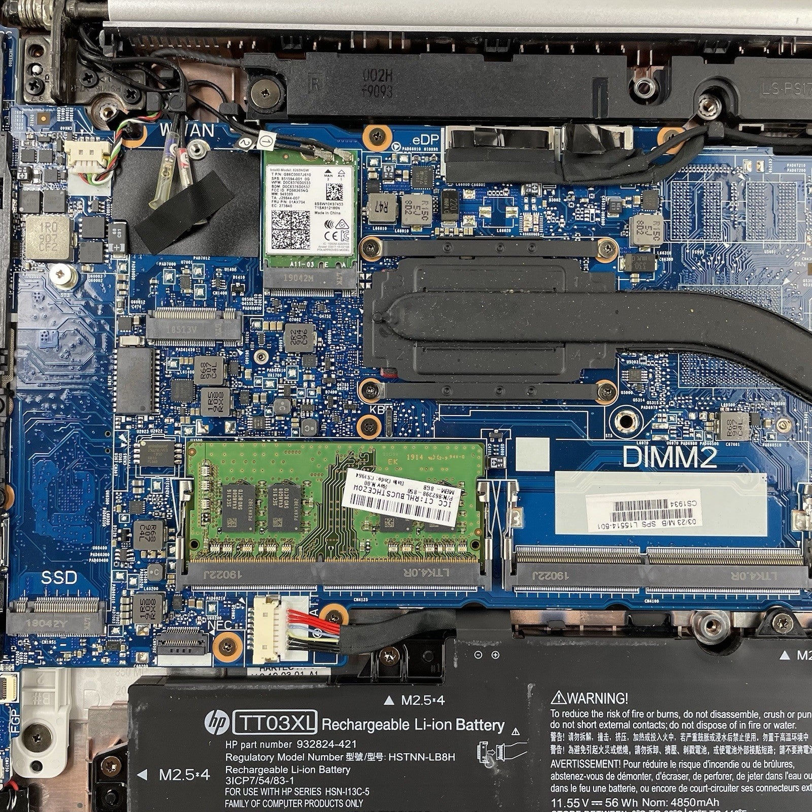 HP EliteBook 850 G5 15.6" i5-7200U 2.50 GHz 8 GB RAM No SSD/OS/AC17