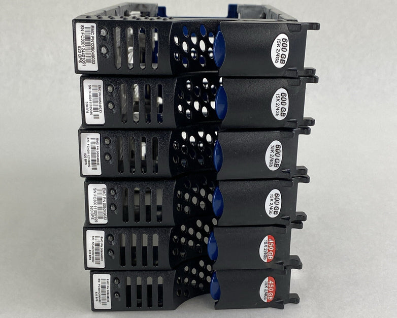 Lot of 6 EMC 005049032 / 005049033 3.5" Hard Drive Caddy Tray
