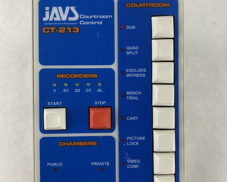 JAVS CT-213 Courtroom Control Audio Interface