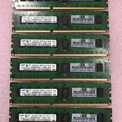 Samsung 12GB Kit 6x2GB 2Rx8 PC3-10600R-09-10-B0-P0 Server Ram M393B5673EH1