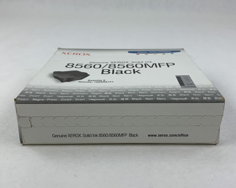 Xerox 108R00727 Solid Ink 8560/8560MFP Black Ink Cartridges New Sealed OEM Box