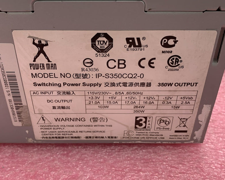 Power Man IP-S350CQ2-0 350W Switching Power Supply