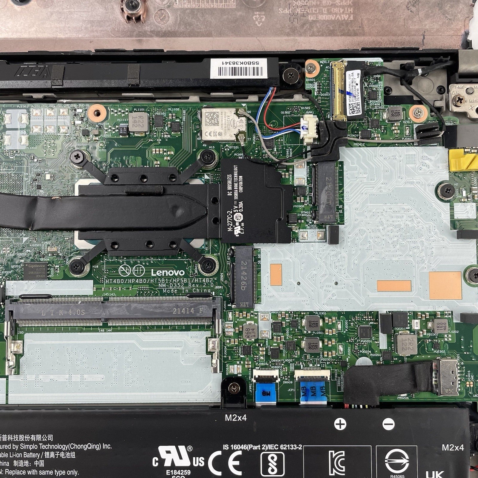 Lenovo ThinkPad T14 Gen2i 14" i5-1145G7 2.60GHz 16GB RAM No SSD/OS/AC-Bad Bottom18