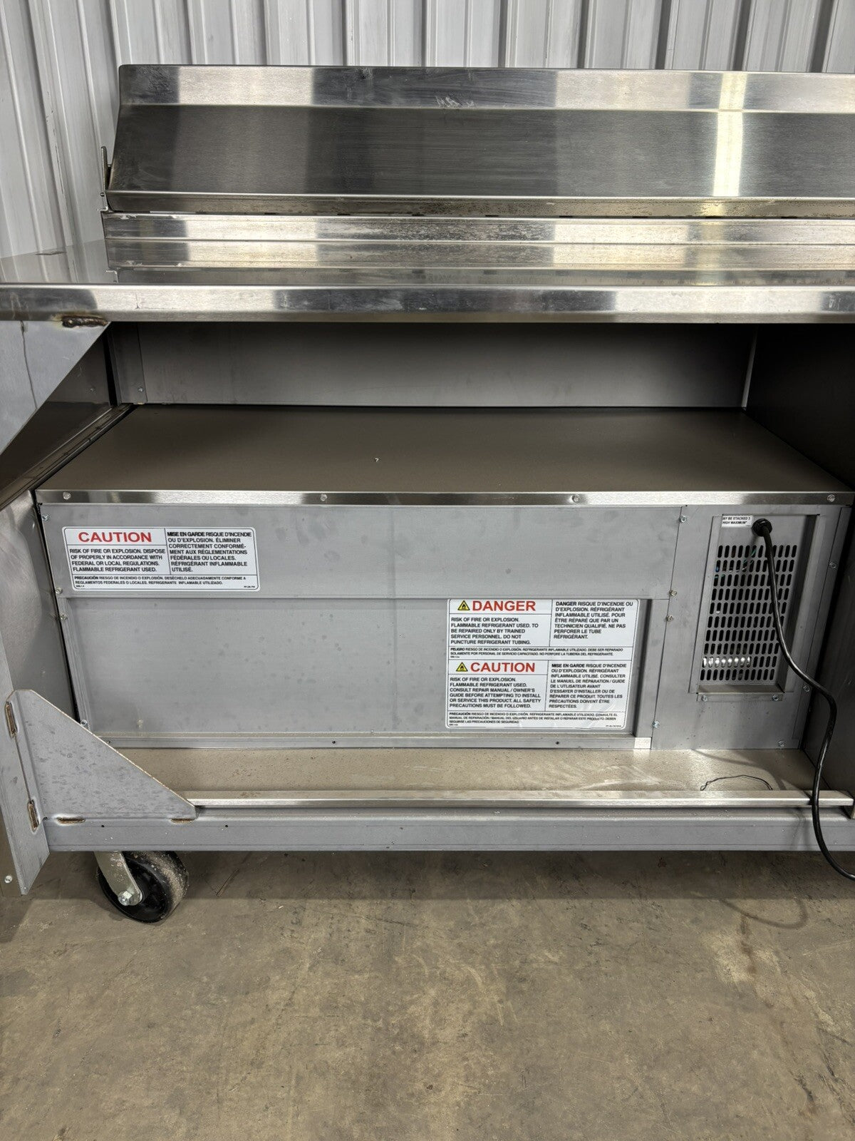 Randell FX-1-290 One Drawer Refrigerator Freezer Chef Base Prep Table 115V Cools