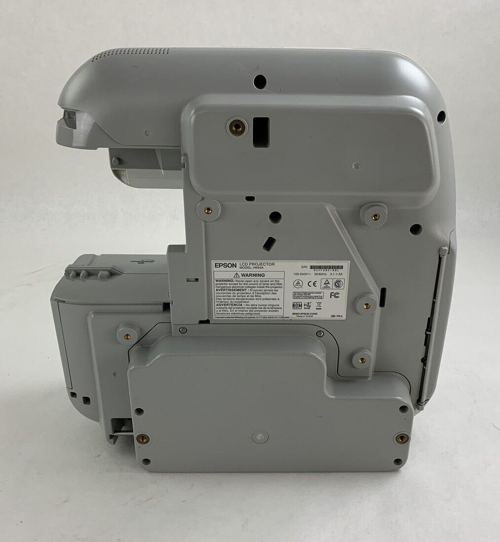 Epson H454A 485W Projector - Tested and Missing Port Cover