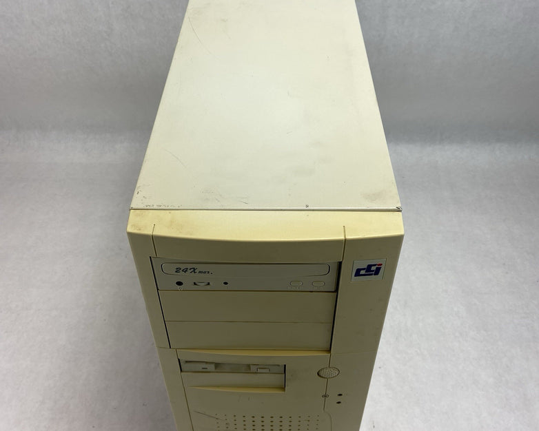 Unbranded Vintage Beige ATX Mid Tower Computer Case No PSU