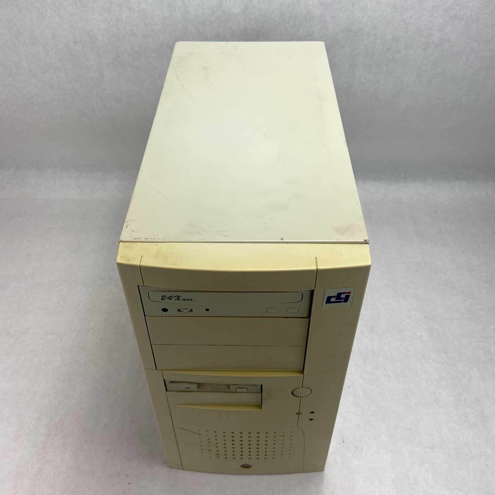 Unbranded Vintage Beige ATX Mid Tower Computer Case No PSU2