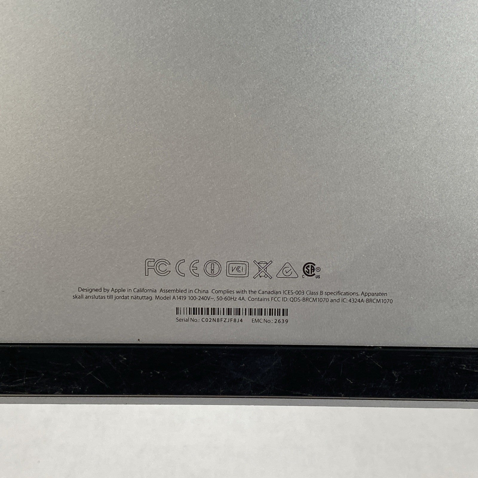 Apple A1419 iMac 2013 27" 3.2GHz i5 16GB RAM 500GB SSD os10.15.816