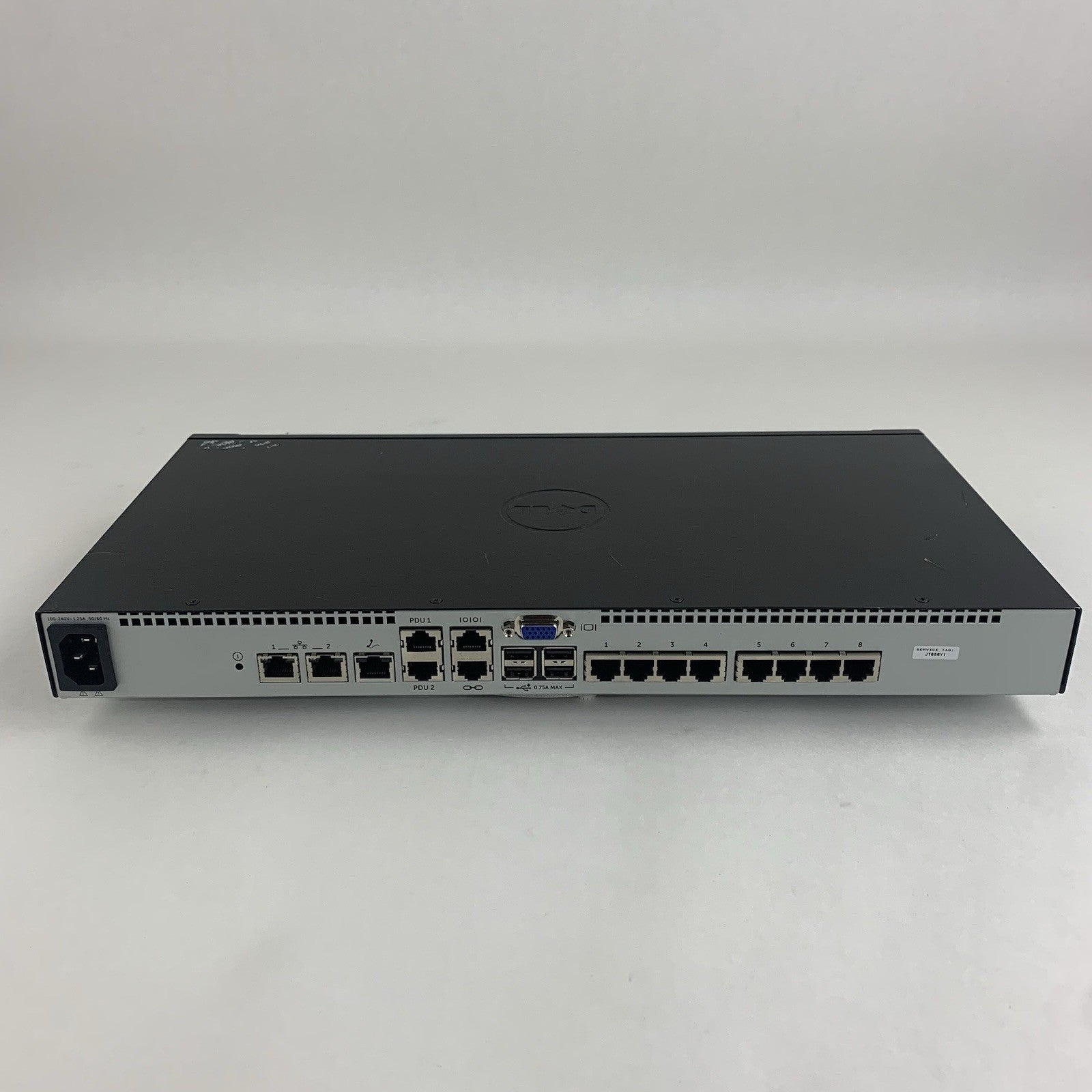 Dell KVM 1082DS 8-Port Analog Rackmount KVM Switch Tested No Rails4