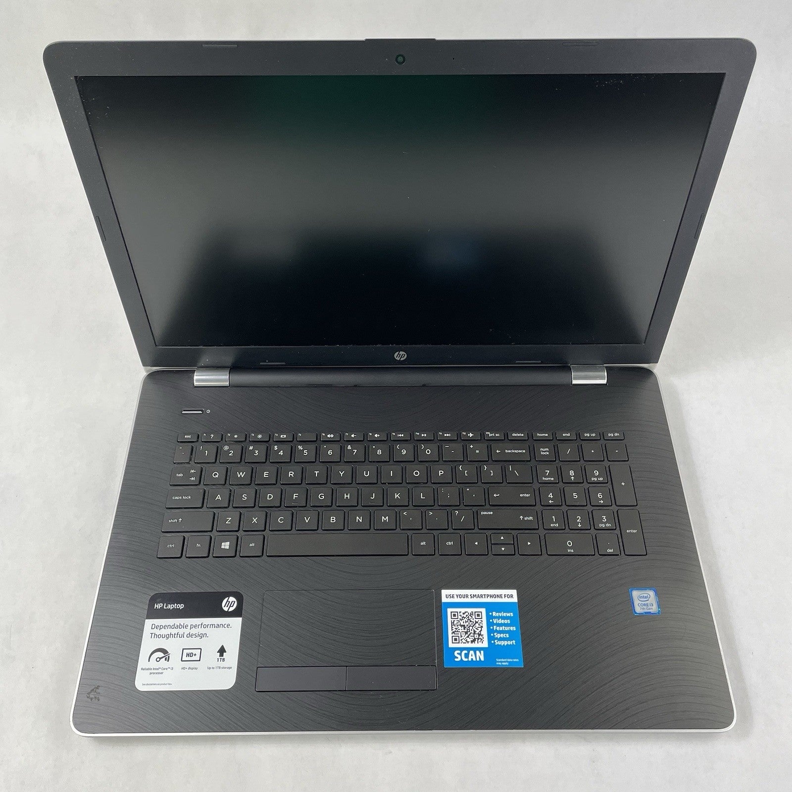 HP 17-bs061st NoteBook 17.3" i3-7100U 2.40 GHz 8 GB RAM No SSD/OS/AC1