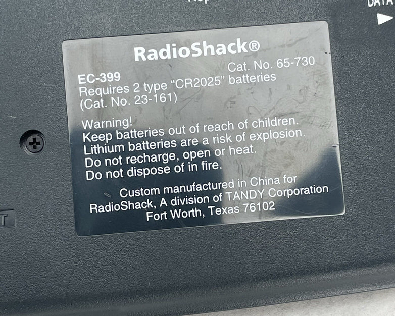 Radio Shack EC-399 Electronic Data Organizer