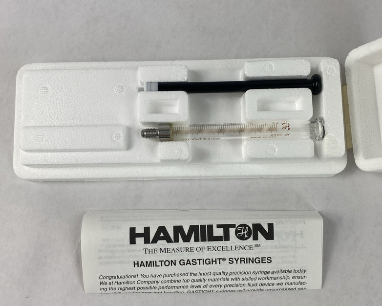 Hamilton 81460 1002C 2.5ml Gastight Instrument Syringe