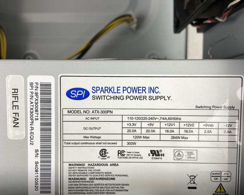 Nobilis I3101 Mini Tower Computer Case Sparkle Power ATX-300PN 300W PSU