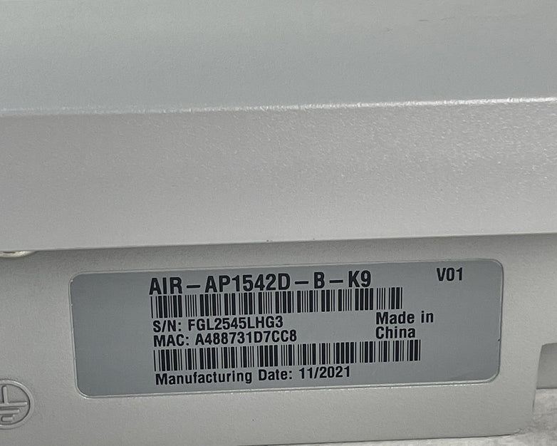 Cisco AIR-AP1542D-B-K9  Aironet Wireless Access Point Point Tested & Reset